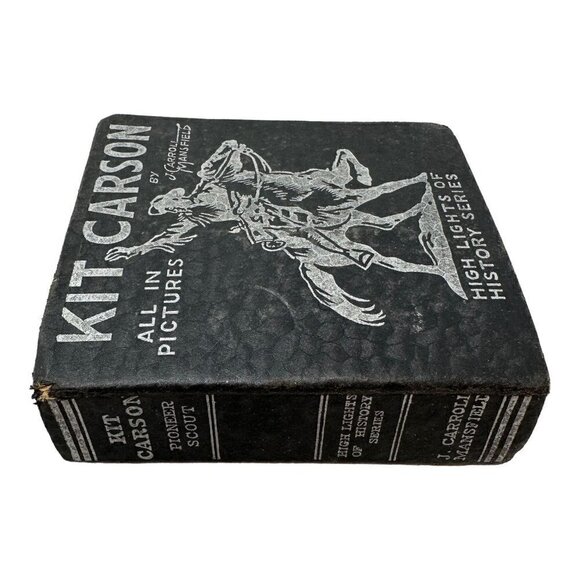 KIT CARSON PIONEER SCOUT 1933 Big Little Book All in Pictures Hardcover - Picture 3 of 16